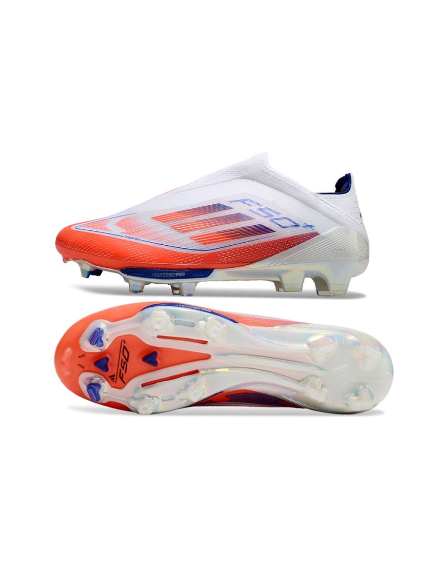 adidas F50+ FG Advancement - Footwear White/Solar Red/Lucid Blue