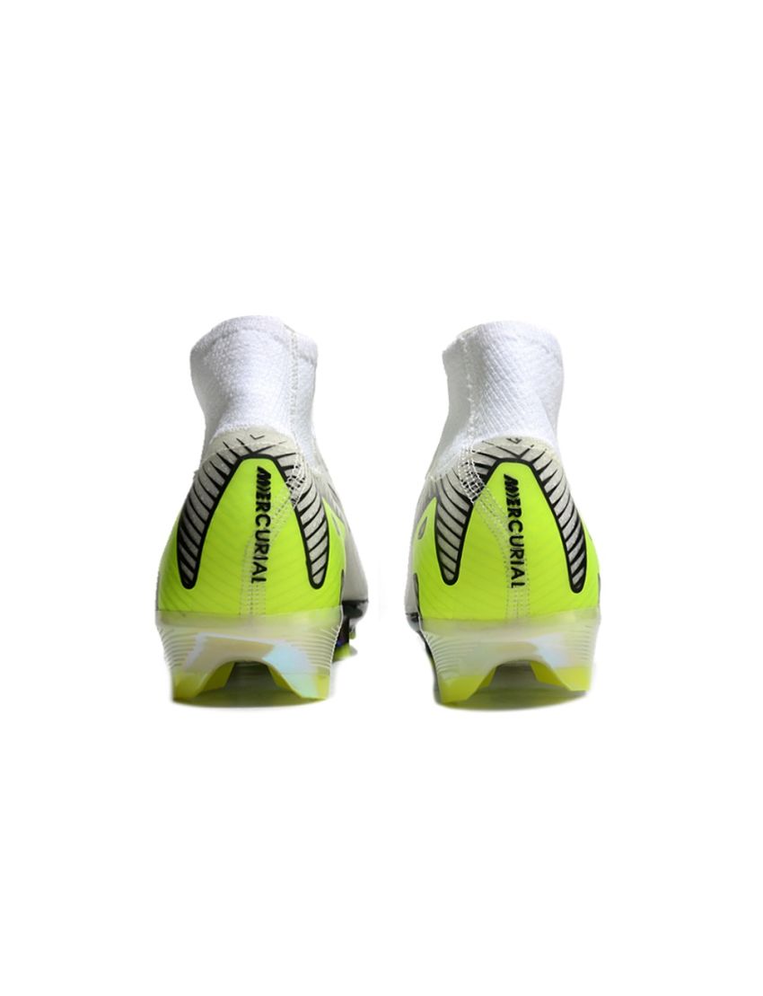 Nike Zoom Mercurial Superfly 10 Elite FG - White/Black/Yellow
