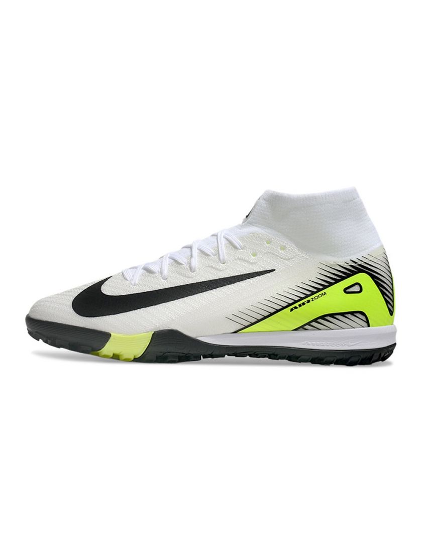 Nike Zoom Mercurial Superfly 10 Elite TF - White/Black/Yellow
