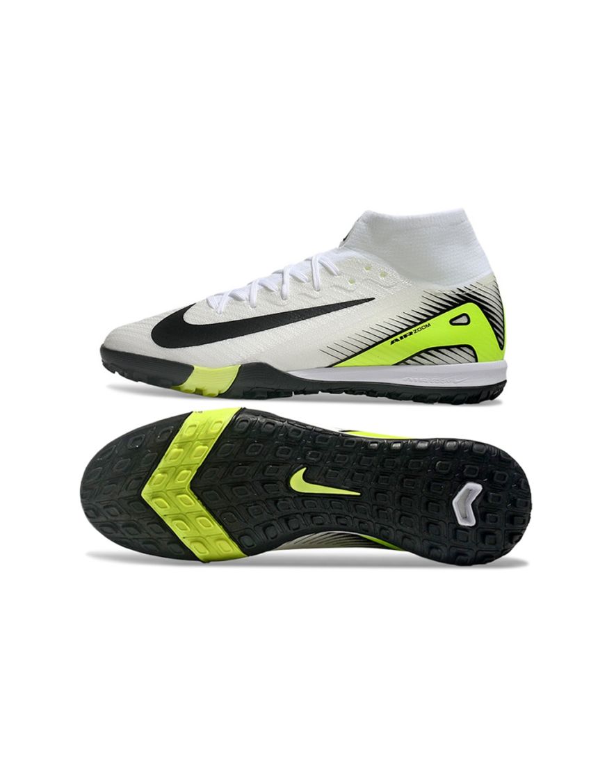 Nike Zoom Mercurial Superfly 10 Elite TF - White/Black/Yellow
