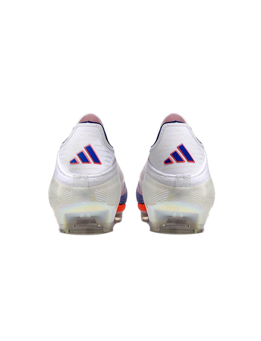 adidas F50+ League Laceless FG Advancement - White/Solar Red/Lucid Blue