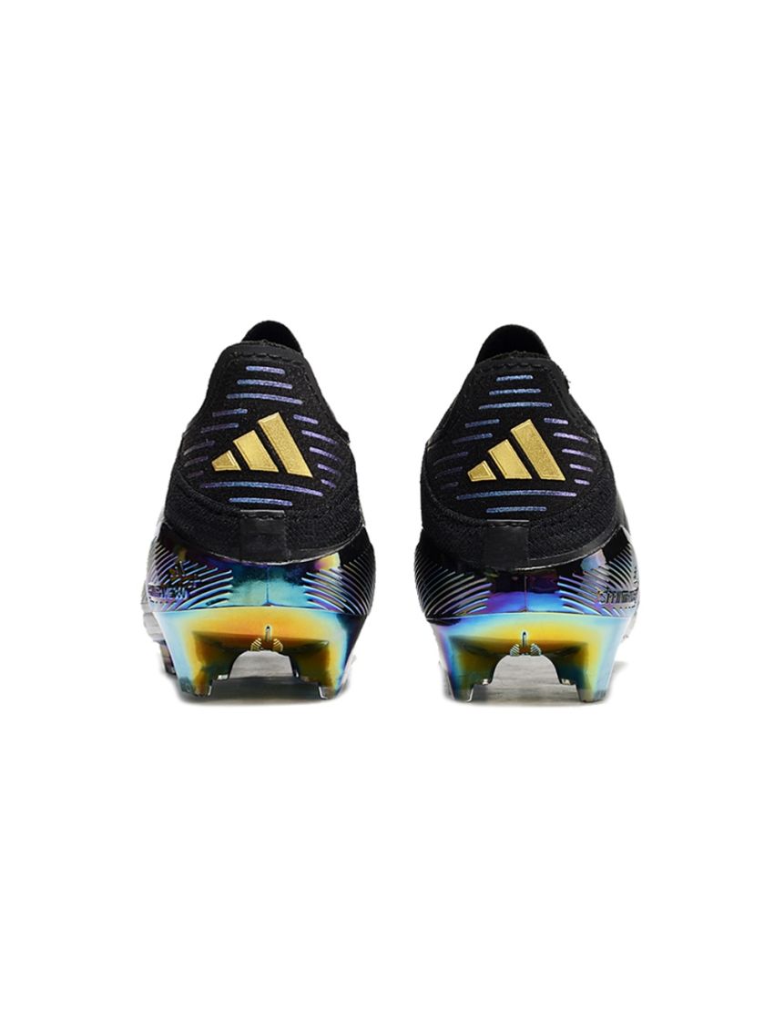 adidas F50+ League Laceless FG Dark Spark - Core Black/Iron Metal/Gold Metallic