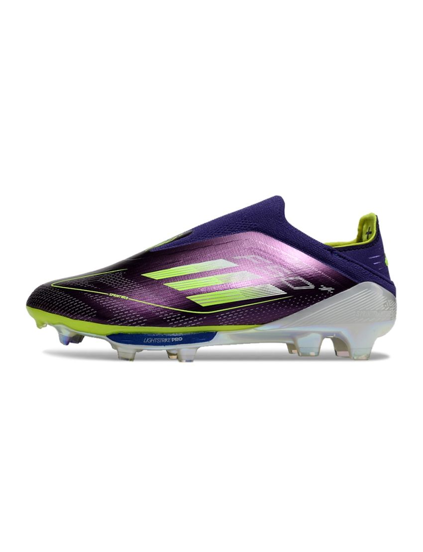 adidas F50+ League Laceless FG Fast Reborn - Unity Purple/Footwear White/Lucid Lemon