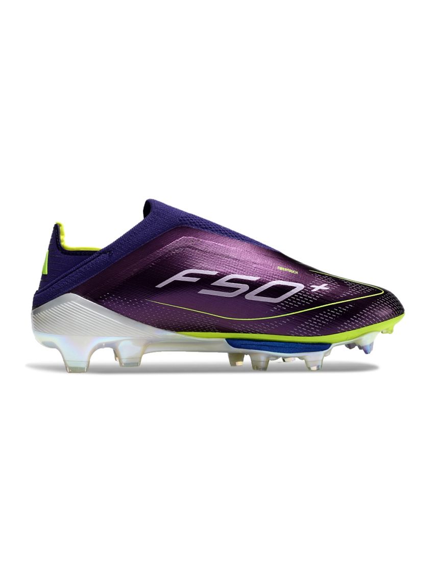 adidas F50+ League Laceless FG Fast Reborn - Unity Purple/Footwear White/Lucid Lemon