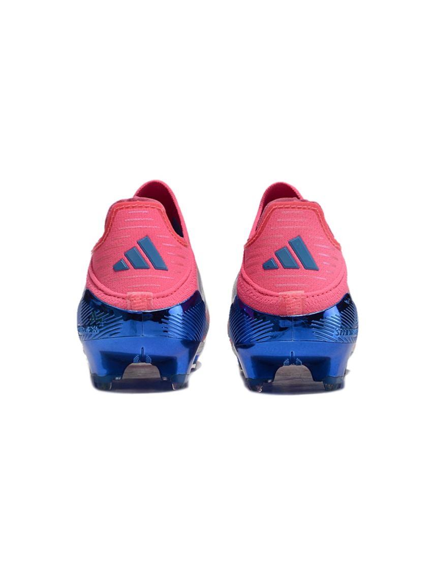 adidas F50+ League Laceless FG Reemergence - Solar Blue / Cloud White / Solar Pink