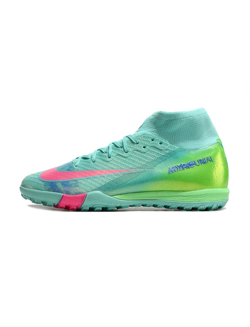 Nike Air Zoom Mercurial Superfly 10 Elite TF Cosmic Speed 2 - Turquoise Green / Pink