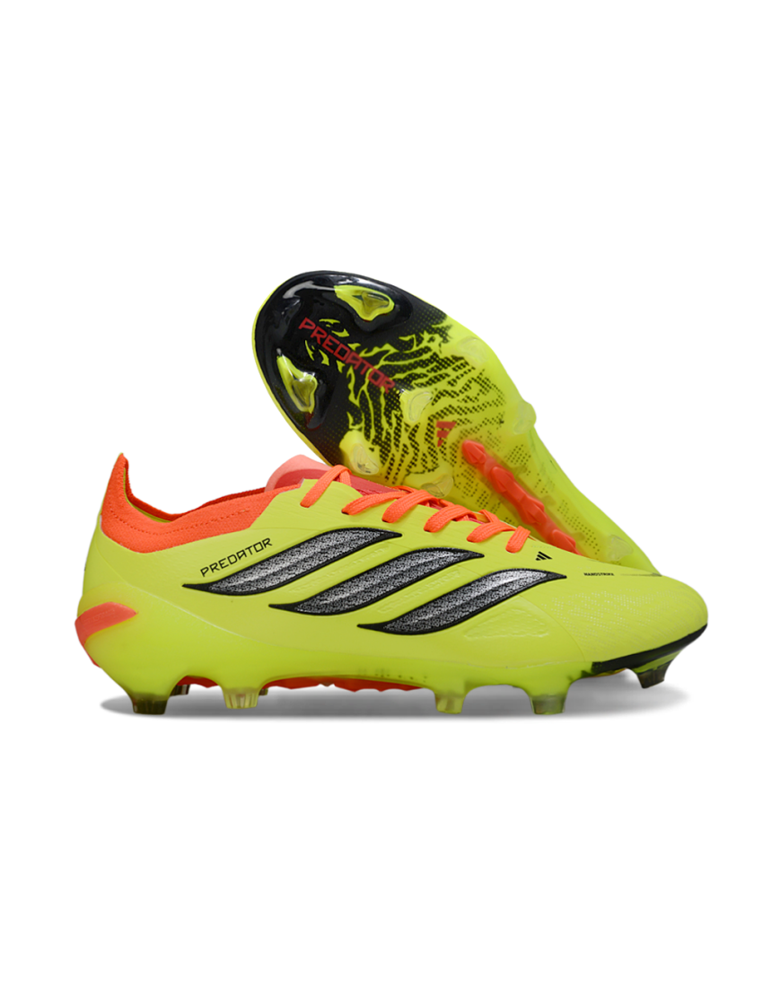 Adidas Predator 26 Elite FG Yellow Silver Red