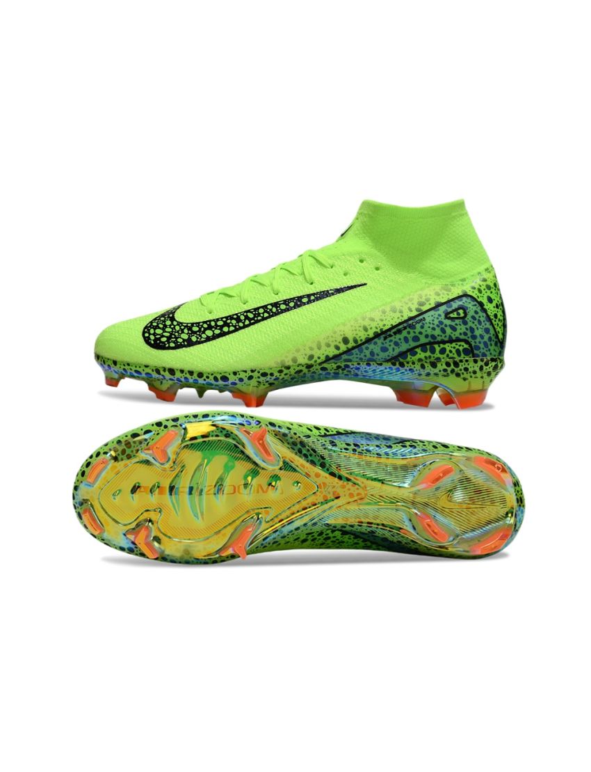 Nike Air Zoom Mercurial Superfly 10 Elite FG Safari - Green/Black