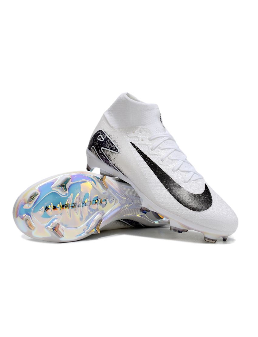 Nike Air Zoom Mercurial Superfly 10 Elite FG White Black
