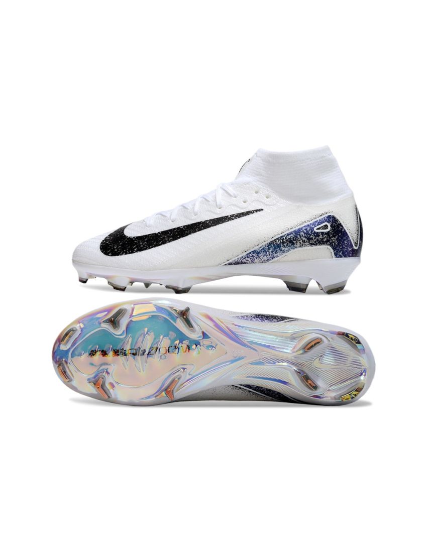 Nike Air Zoom Mercurial Superfly 10 Elite FG White Black