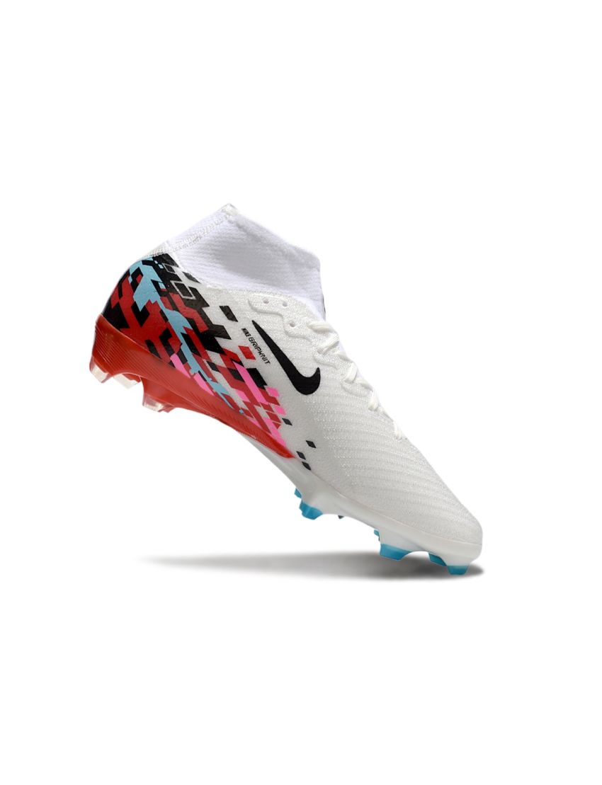 Nike Air Zoom Mercurial Superfly 10 Elite FG White Black Blue Red