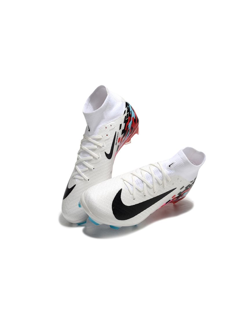 Nike Air Zoom Mercurial Superfly 10 Elite FG White Black Blue Red