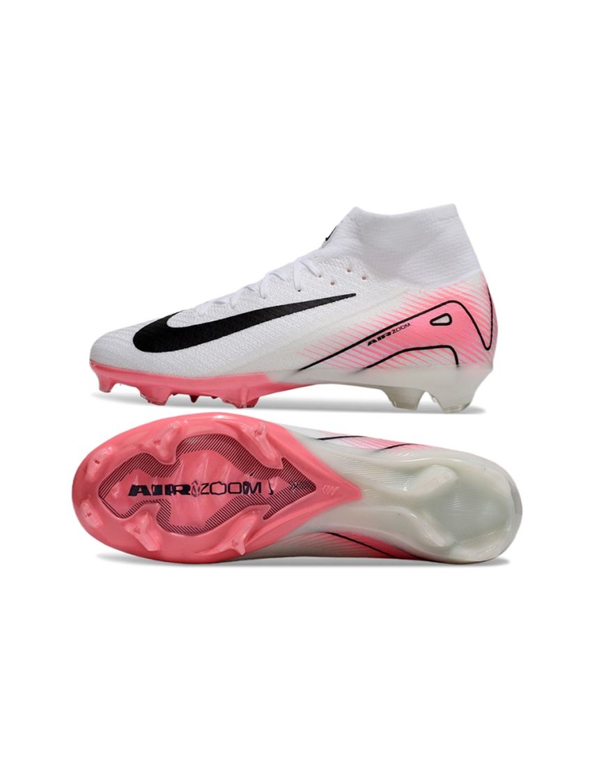 Nike Air Zoom Mercurial Superfly 10 Elite FG White Black Pink