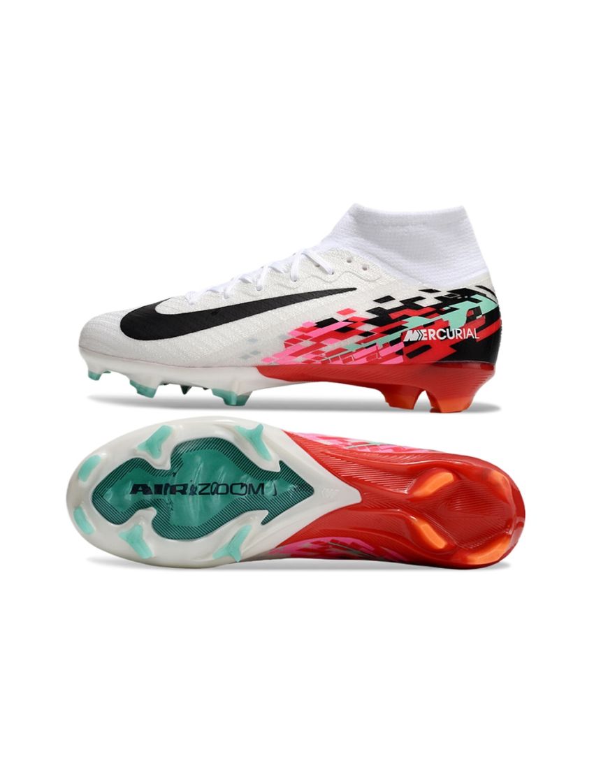 Nike Air Zoom Mercurial Superfly 10 Elite FG White Black Red