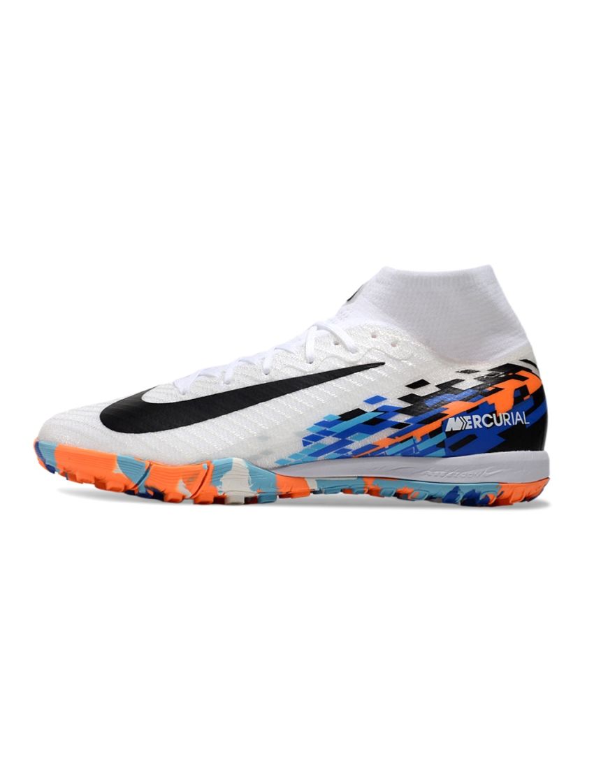 Nike Air Zoom Mercurial Superfly 10 Elite TF White Black Blue