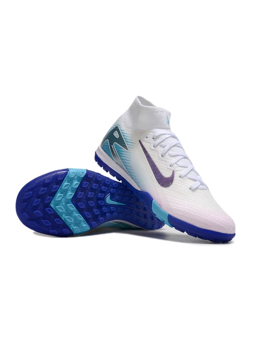 Nike Air Zoom Mercurial Superfly 10 Elite TF White Purple Blue