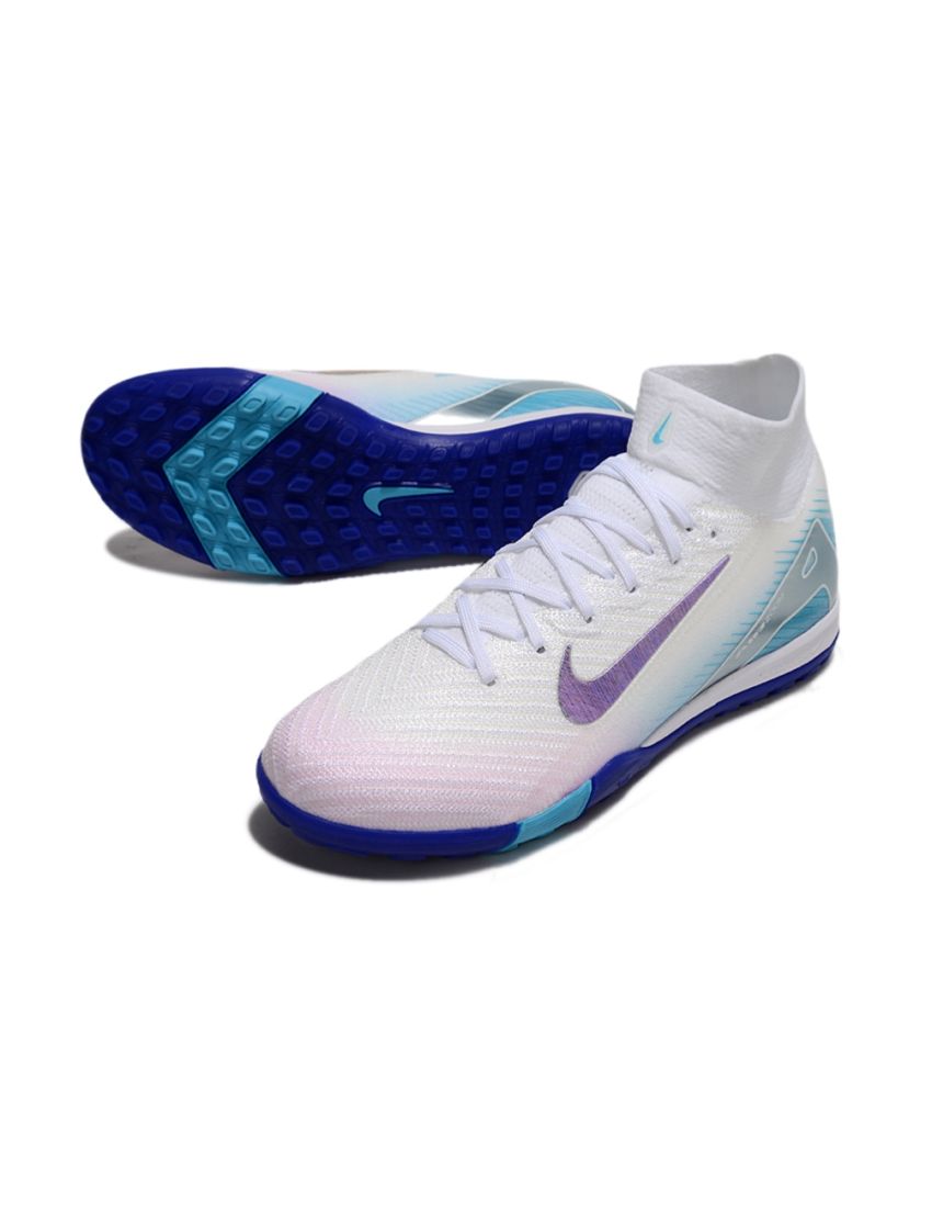 Nike Air Zoom Mercurial Superfly 10 Elite TF White Purple Blue