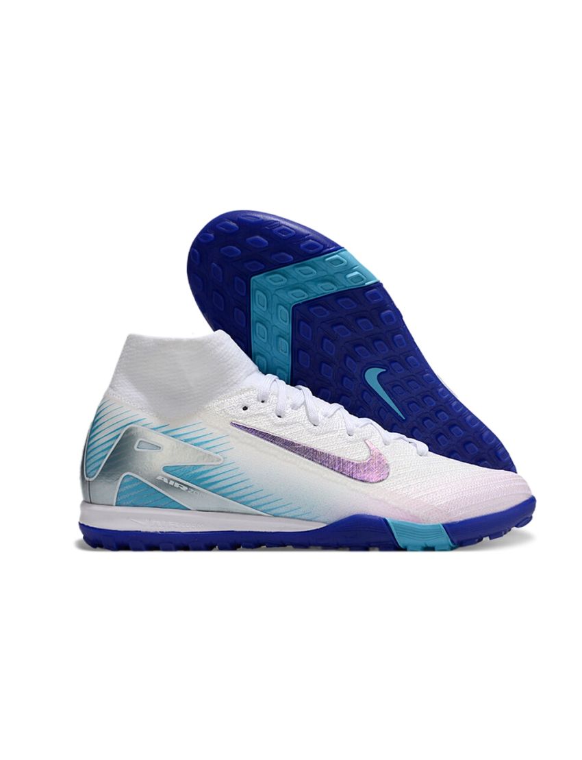 Nike Air Zoom Mercurial Superfly 10 Elite TF White Purple Blue