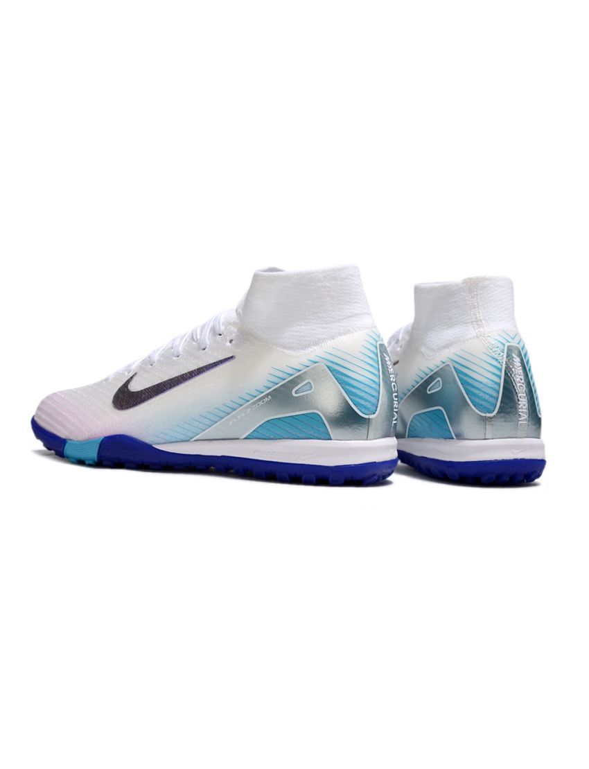 Nike Air Zoom Mercurial Superfly 10 Elite TF White Purple Blue