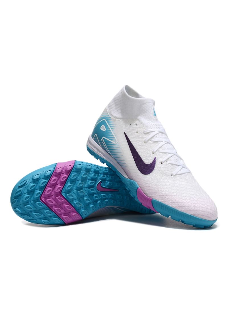 Nike Air Zoom Mercurial Superfly 10 Elite TF White Purple Blue 