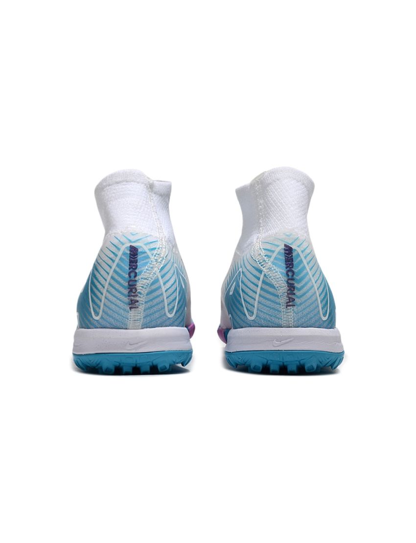 Nike Air Zoom Mercurial Superfly 10 Elite TF White Purple Blue 
