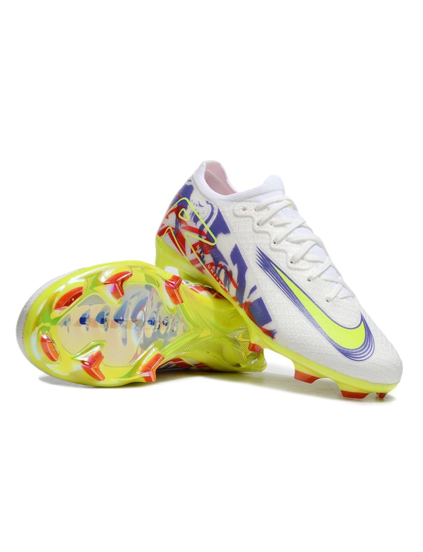 Nike Air Zoom Mercurial Vapor 16 Elite FG White Purple Yellow Red