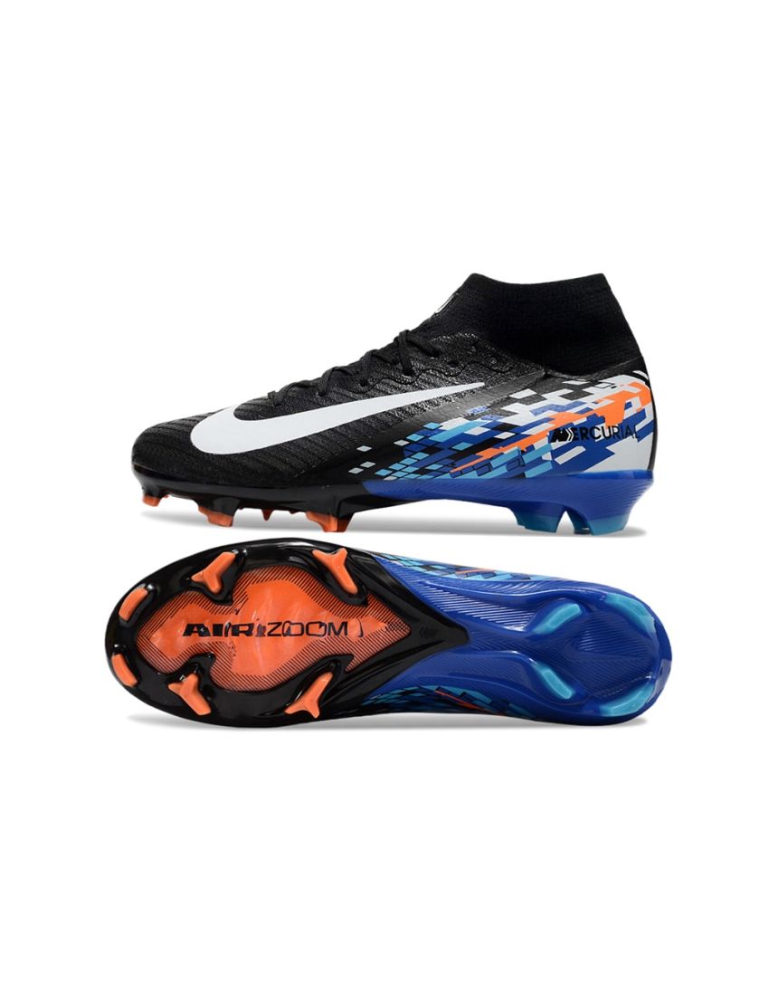 Nike Air Zoom Mercurial Superfly 10 Elite FG Black White Multi