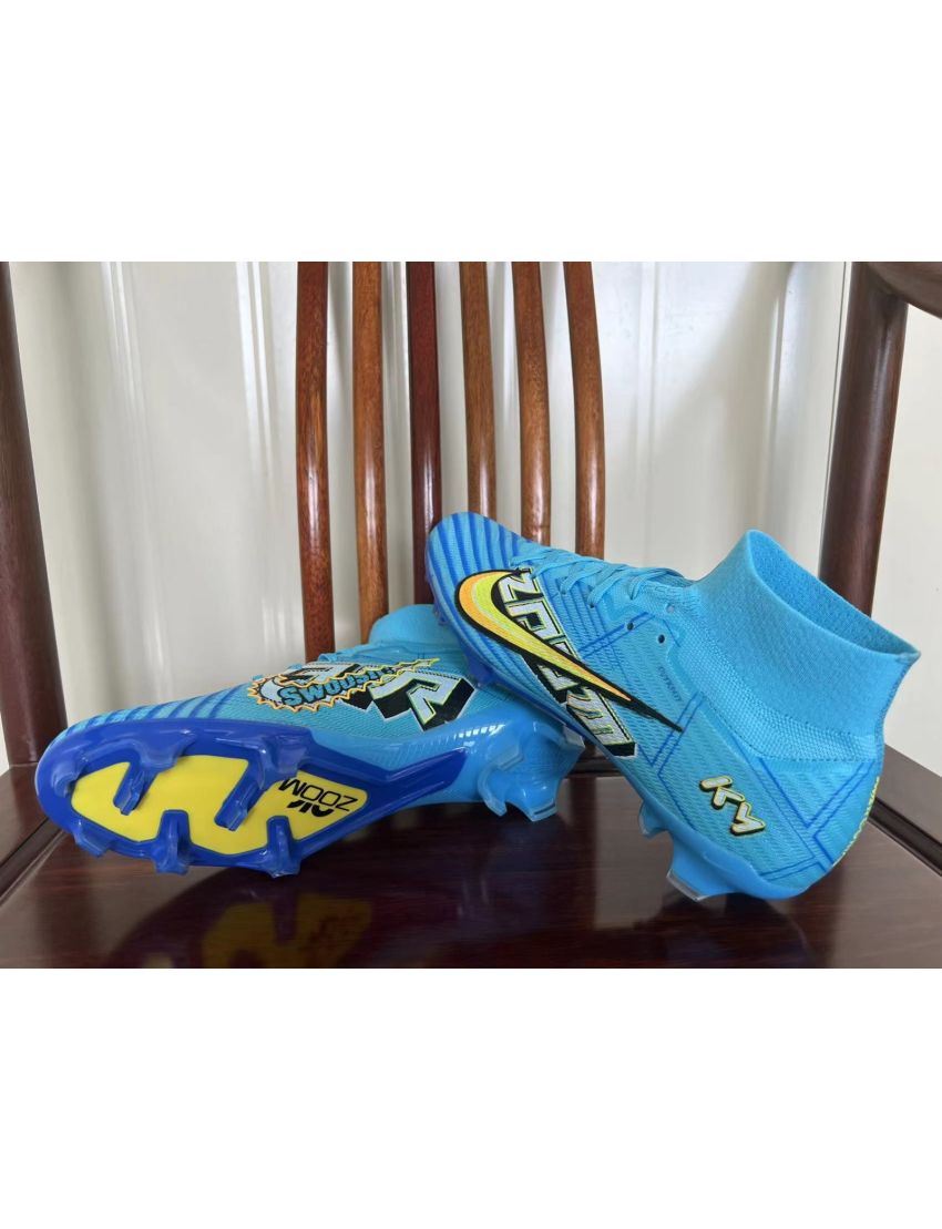 Nike Air Zoom Mercurial Superfly 9 Elite FG Mbappé 2023-24 - Baltic Blue/Sundial/White