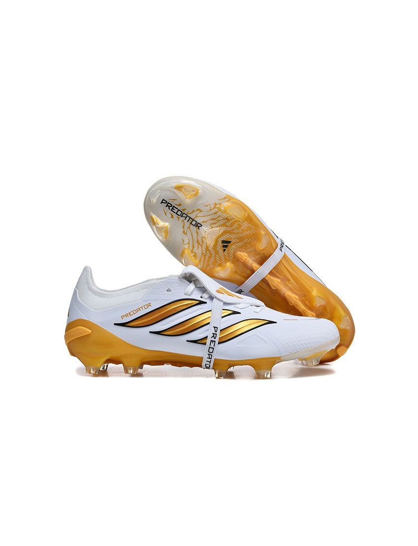 adidas 26 Predator Elite Tongue FG White Metallic Gold Black