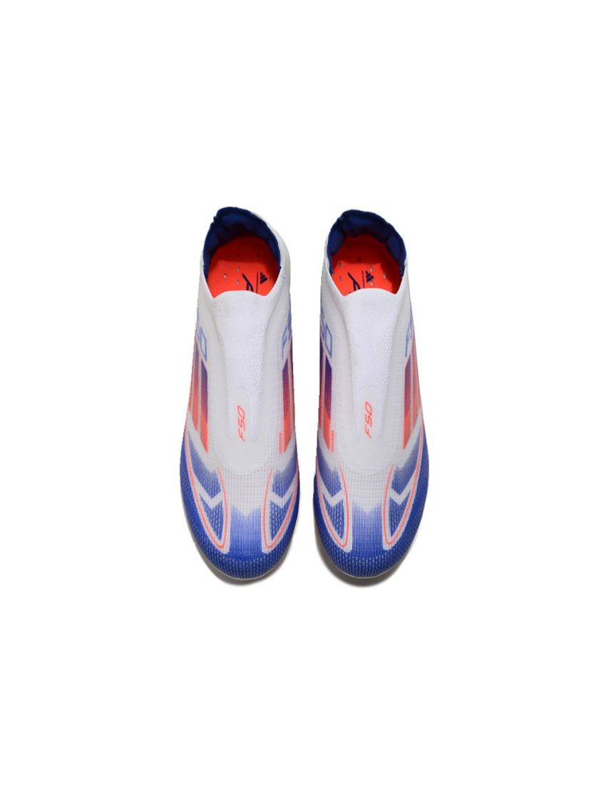 adidas F50 Elite Laceless FG Advancement - Footwear White/Solar Red/Lucid Blue