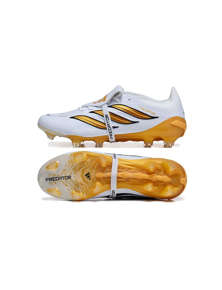 adidas 26 Predator Elite Tongue FG White Metallic Gold Black