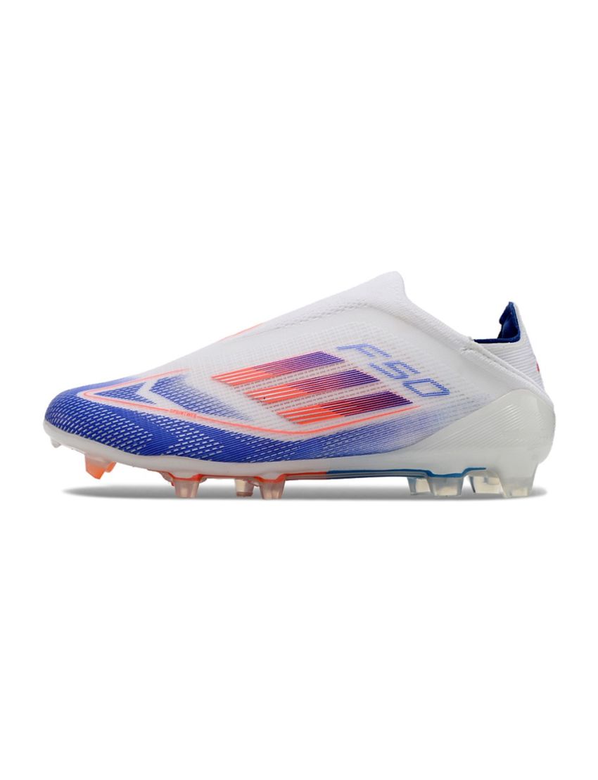 adidas F50 Elite Laceless FG Advancement - Footwear White/Solar Red/Lucid Blue