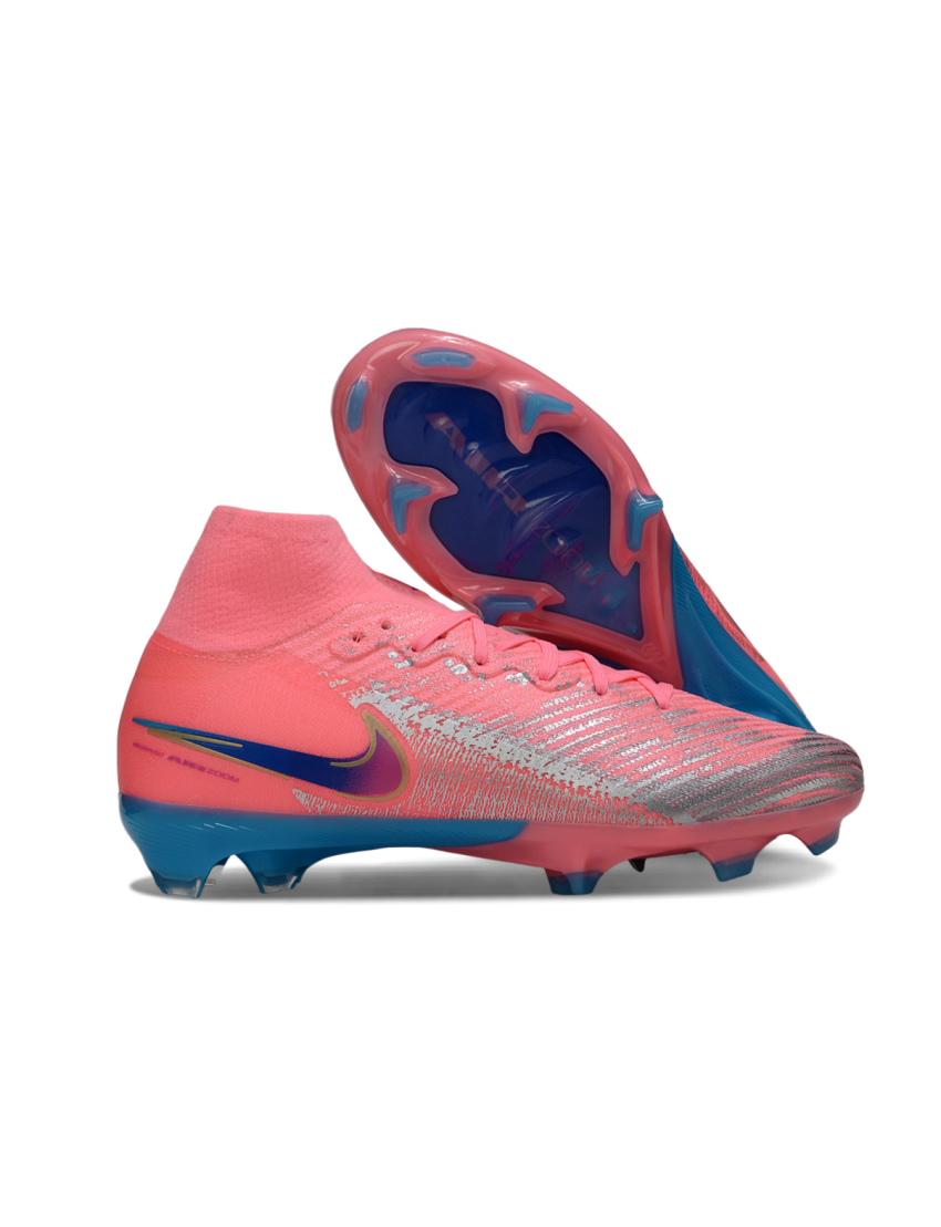 Nike Air Zoom Mercurial Superfly 10 Elite FG Pink Blue Silver