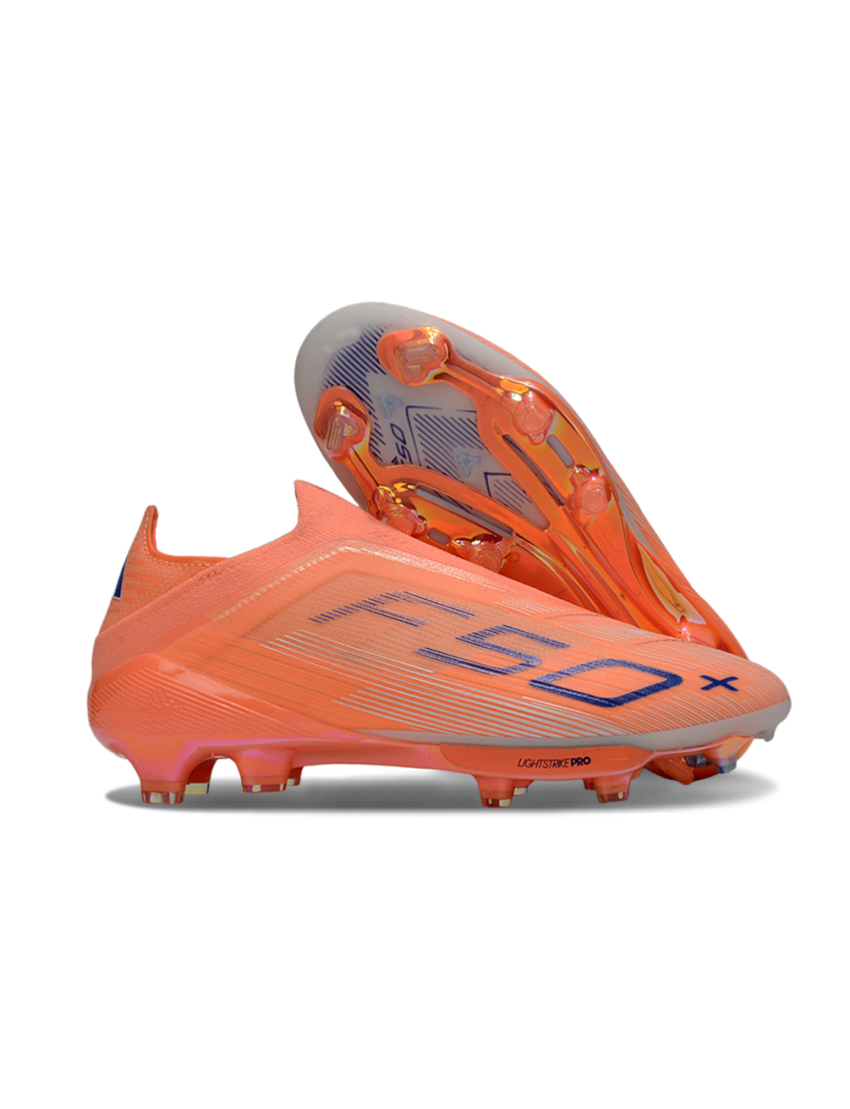 Adidas F50 Laceless Elite FG Orange Lucid Blue