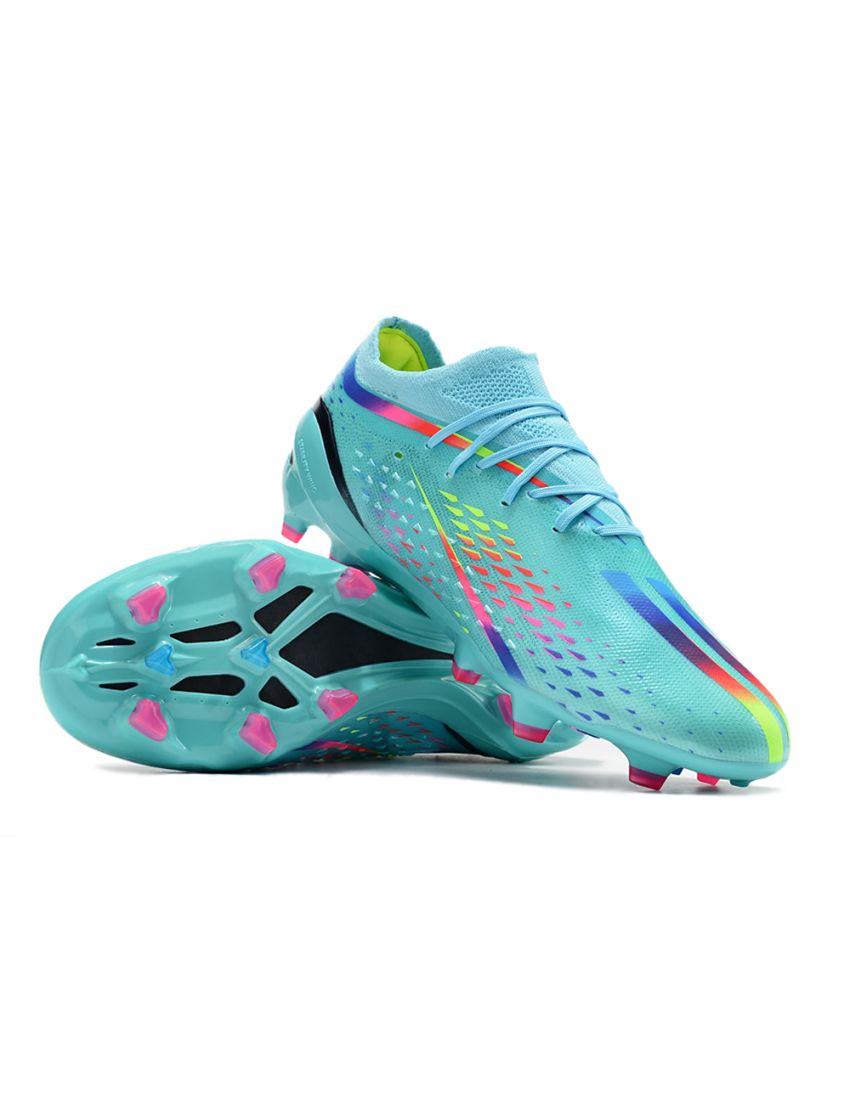 Adidas X Speedportal .1 FG Al Rihla - Clear Aqua/Solar Red/Power Blue