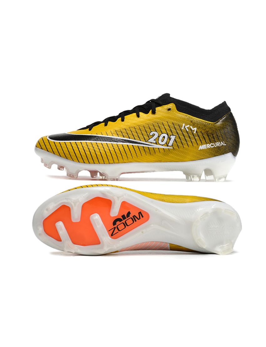 Nike Air Zoom Mercurial Vapor 15 Elite FG KM 201 Yellow Black