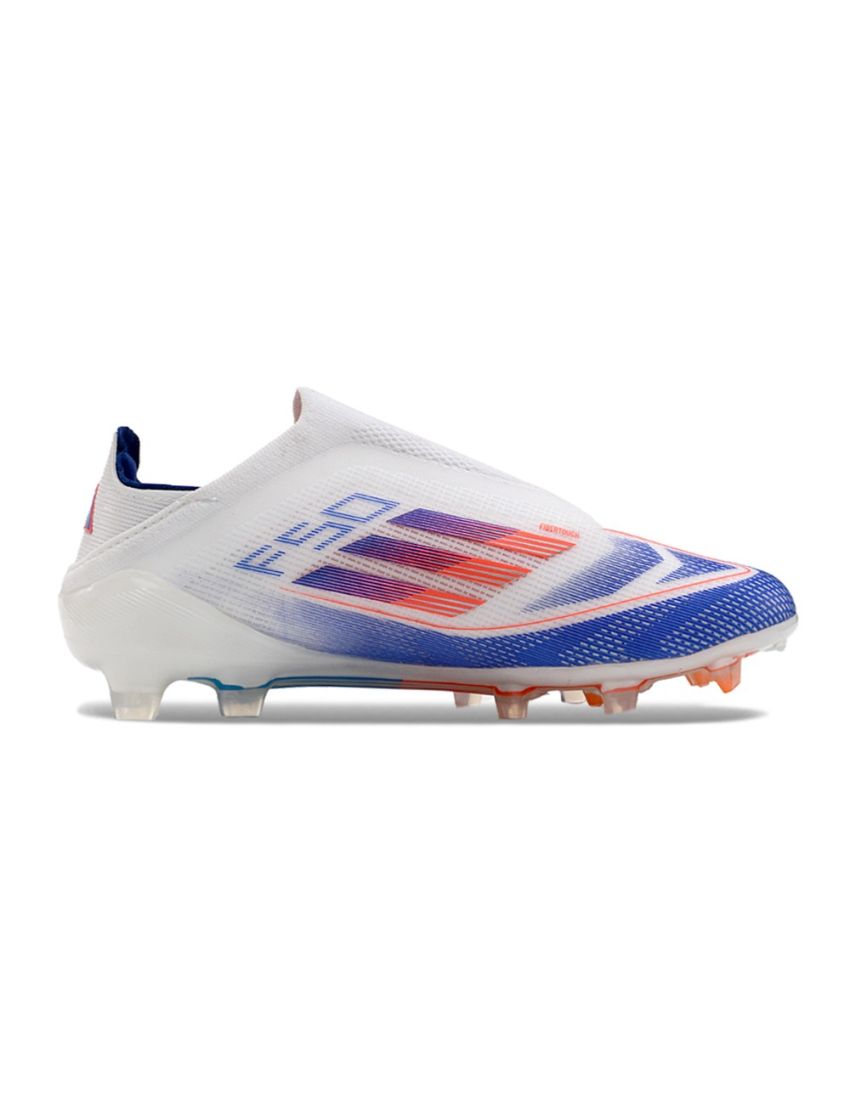 adidas F50 Elite Laceless FG Advancement - Footwear White/Solar Red/Lucid Blue