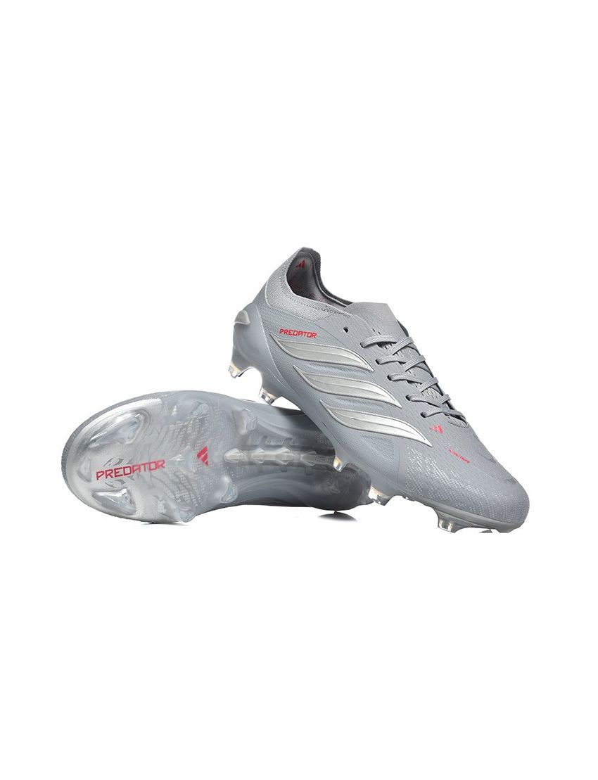 adidas 26 Predator Elite FG Grey Silver Red