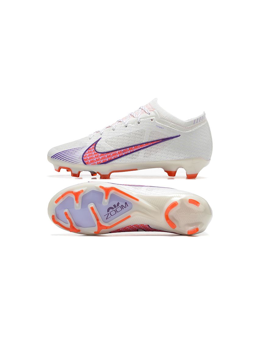 Nike Air Zoom Mercurial Vapor 15 Elite FG White Purple Orange