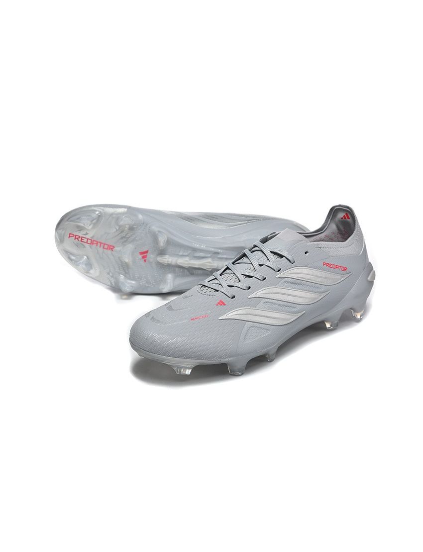 adidas 26 Predator Elite FG Grey Silver Red
