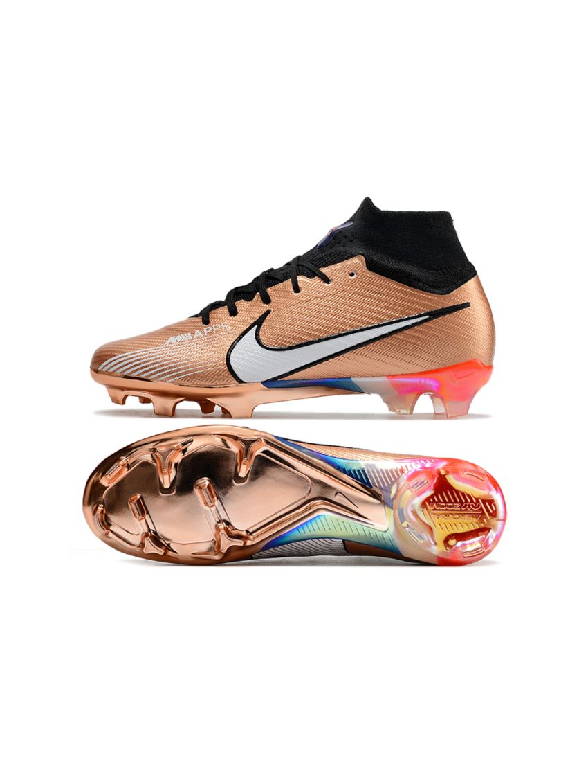 Nike Air Zoom Mercurial Superfly Elite 9 FG - Metallic Gold/White/Blue