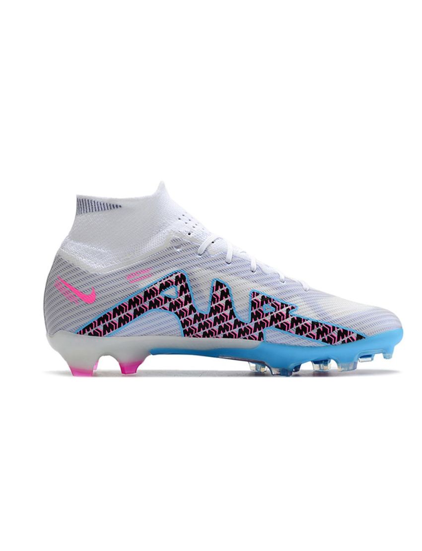Nike Air Zoom Mercurial Superfly Elite 9 FG - White/Light Blue/Laser Pink