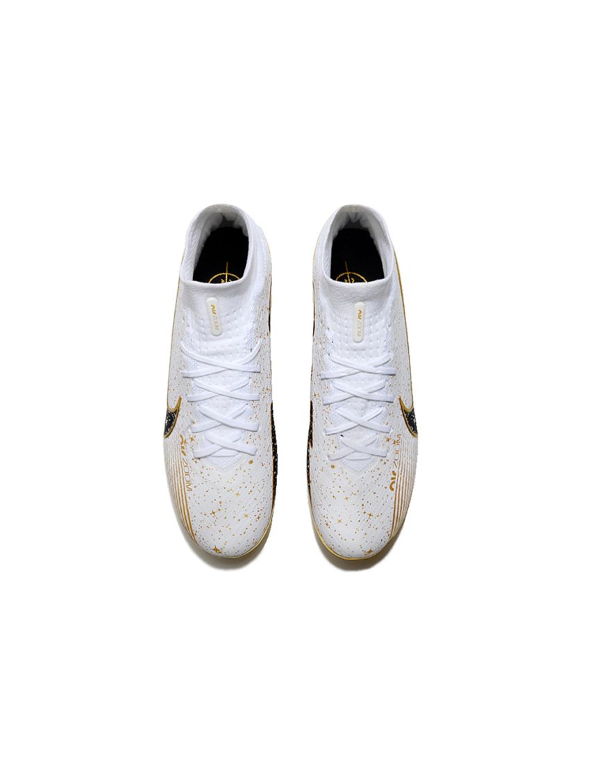 Nike Air Zoom Mercurial Superfly Elite 9 FG - White/Metallic Gold