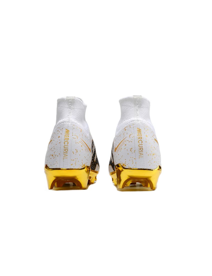Nike Air Zoom Mercurial Superfly Elite 9 FG - White/Metallic Gold