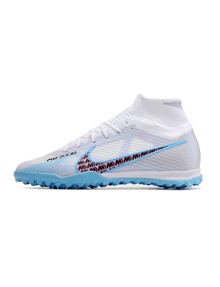 Nike Air Zoom Mercurial Superfly Elite 9 TF - White/Light Blue/Laser Pink