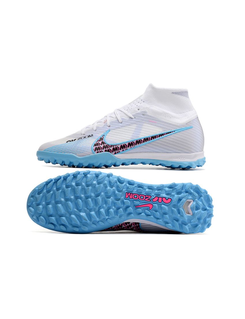 Nike Air Zoom Mercurial Superfly Elite 9 TF - White/Light Blue/Laser Pink