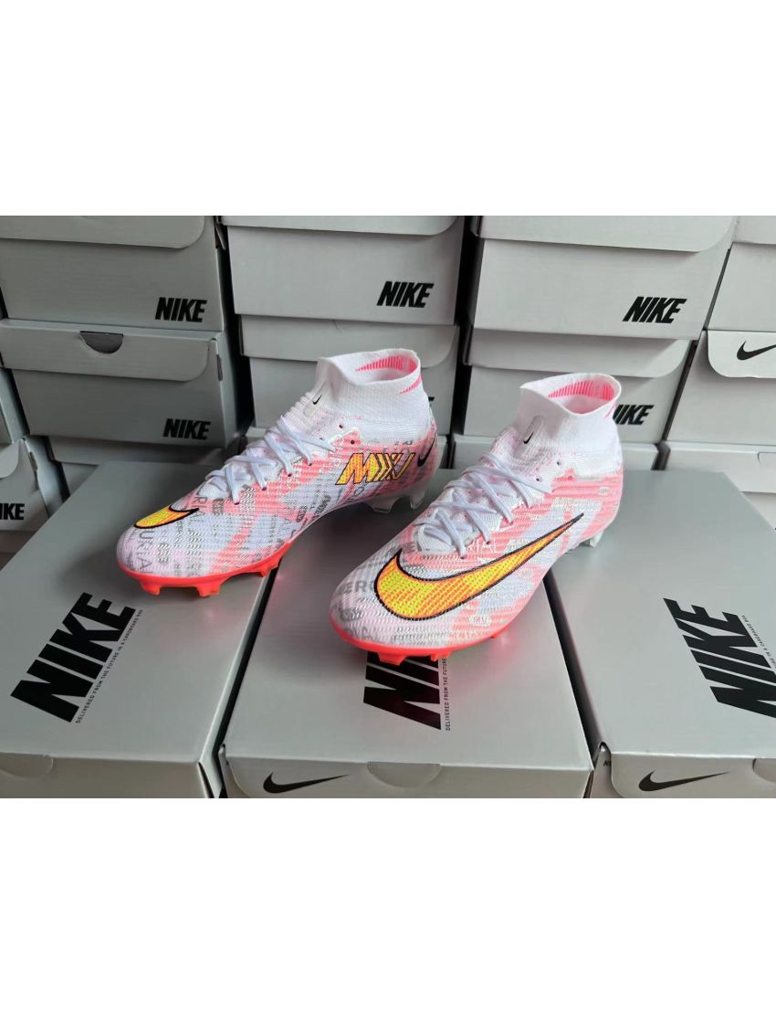 Nike Air Zoom Mercurial Superfly 9 Elite FG XXV - White/Orange/Black