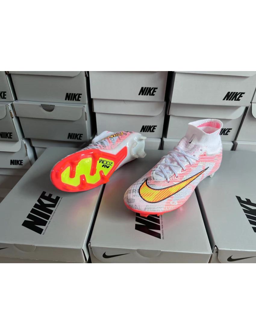 Nike Air Zoom Mercurial Superfly 9 Elite FG XXV - White/Orange/Black