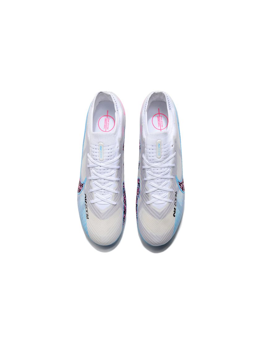 Nike Air Zoom Mercurial Vapor 15 Elite FG - White/Light Blue/Laser Pink