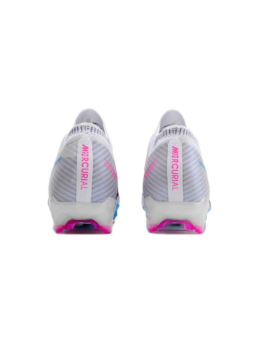 Nike Air Zoom Mercurial Vapor 15 Elite FG - White/Light Blue/Laser Pink